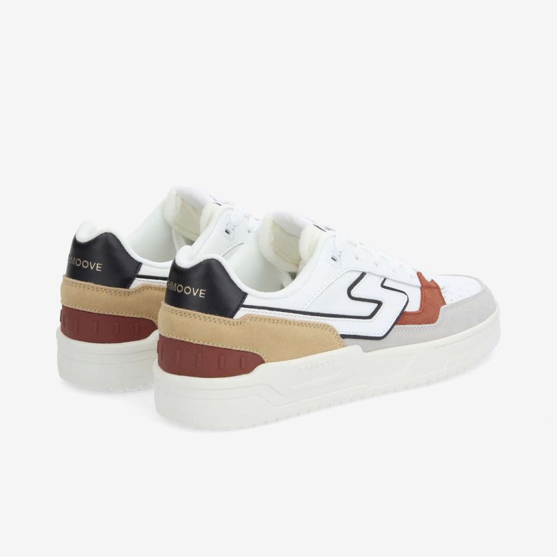 BROOKLYN COURT M - NAPPA/SUED/SUED - BLANC/GRIS/BRIQUE